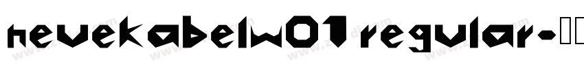 neuekabelw01 regular字体转换